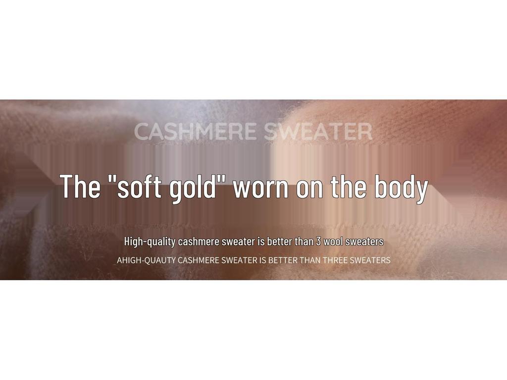 Men's Cashmere Round Neck Sweater - Business Casual Light Luxury Pullover, Soft & Smooth Knitwear for Autumn & Winter.