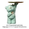 Geometric Bear Resin Storage Box - Decorative Desktop Organizer for Candy, Crafts & Office Supplies, Coffee Shop Home Decor
