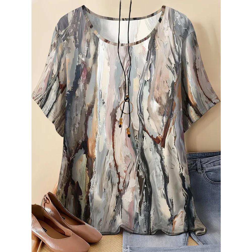 Women's Breathable Versatile Top Casual Loose Short Sleeves Comfortable T-Shirts Women’s