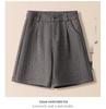 Women's High Waist Woolen A-line Shorts - 2025 Spring Collection
