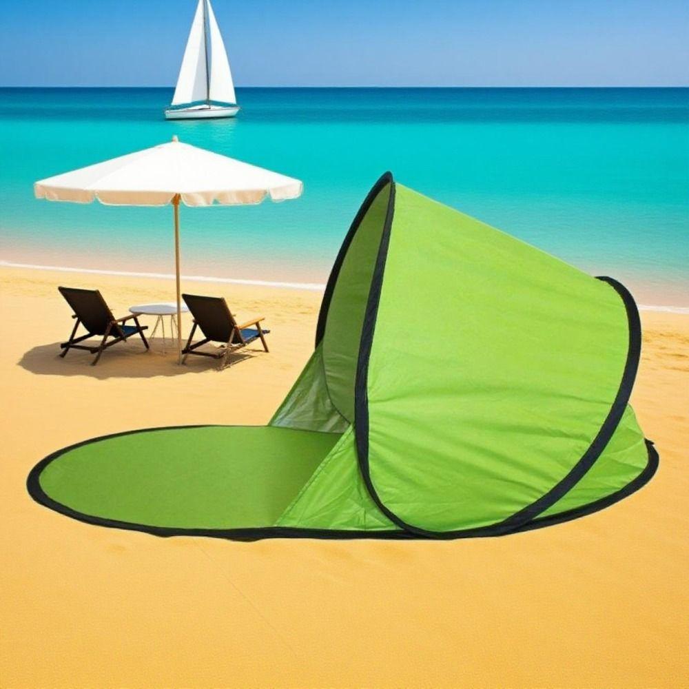 Instant Pop-up Small Folding Tent Silver Coated Mini Beach Headrest Canopy Sun Shelter  for Outdoor