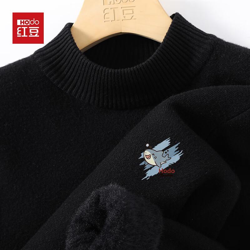 Hodo Men s Thermal Fleece-Lined Crew Neck Sweater L