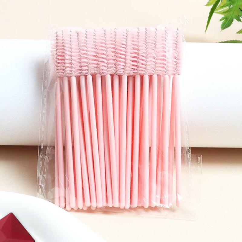 Portable Solid Rod Colored Eyelash & Eyebrow Brush for Makeup & Grafted Lashes