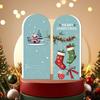 Christmas Greeting Card Set Foldable Cards with Stickers & Envelopes Handwritten Style Design Card for Holiday Wishes