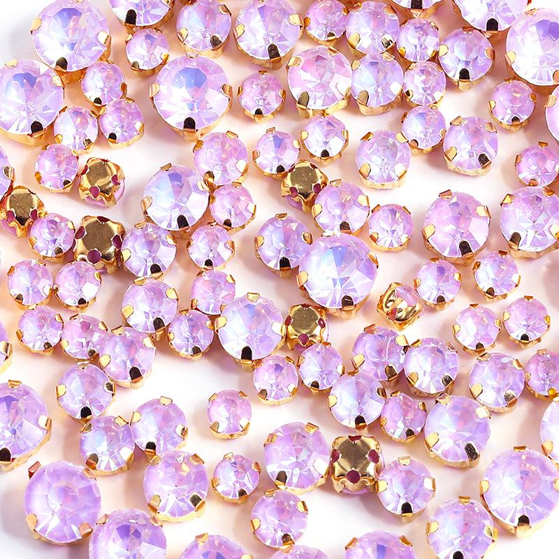 

Стекло Мокко Белок Коготь Дрель Одиночный Коготь Смешанный Коготь Дрель Круглая Ручная Швейная Дрель DIY Ювелирные Изделия Аксессуары Для Одежды Стразы Пришивание Бусин 288 pcs