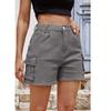 Women's Denim Casual Comfortable Solid Color Workwear Multi-pocket Personality Street Shorts Women