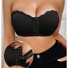 Trägerloses Bandeau-BH mit Frontverschluss Übergröße Push-Up Bequem Dünn