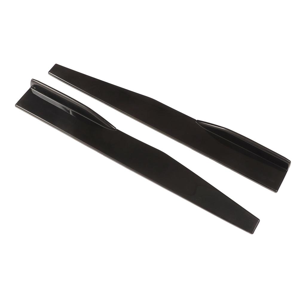 2PCS Car Body Styling Side Skirt Black Glossy ABS Wear Resistant Universal Rear Side Skirt for Automotive Modification