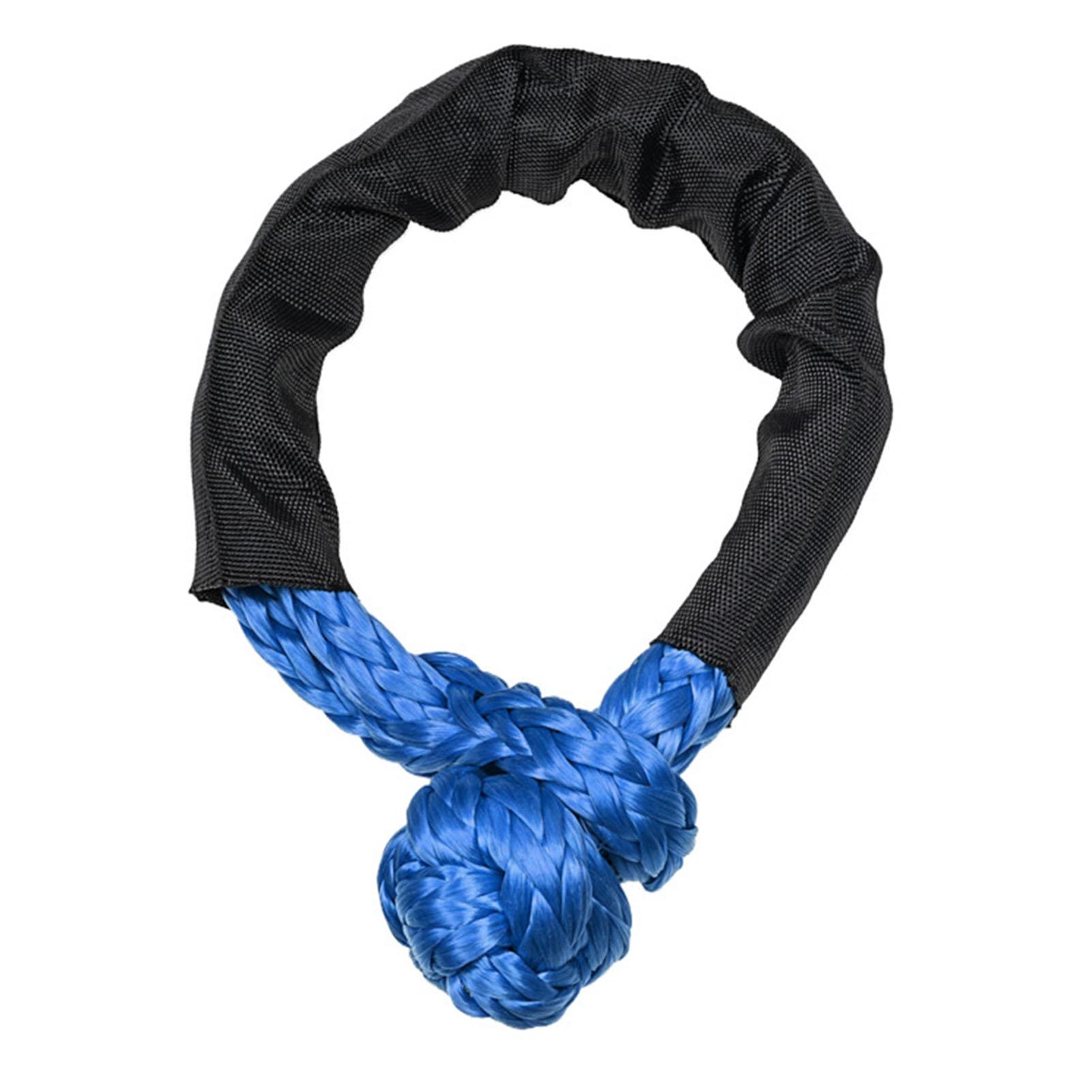 

Soft Shackle 17 Tons Breaking Strength Heavy Duty Polymeric Polyethylene Road Recovery Rope for червоний