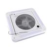 RV Roof Vent Fan 12V 360x360mm 10 Blades Dual Mode Air Inlet Outlet 4 LED Light for Camper Van Trail