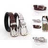 Leather Retro Womens Belt Butterfly Print Design For Trendy And Classic Looks