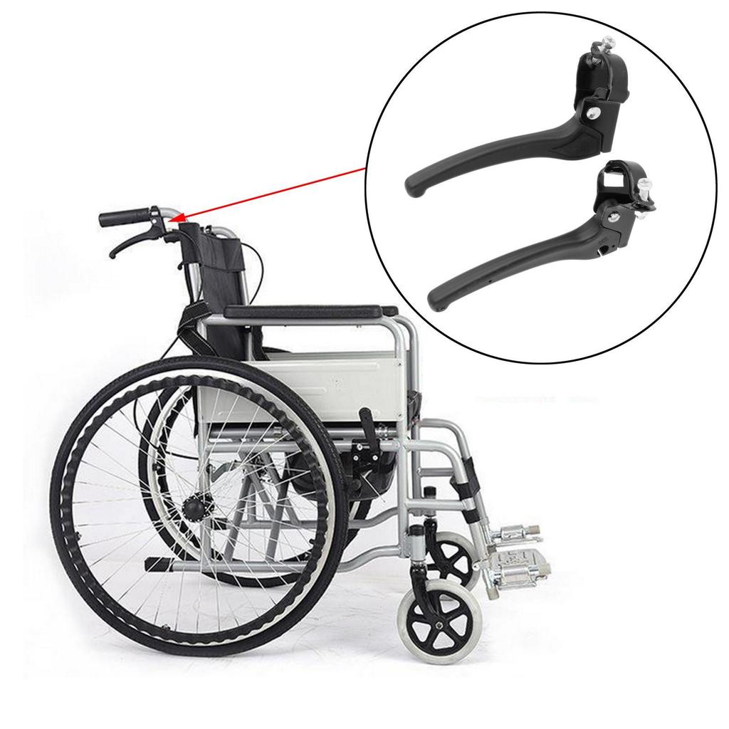 Leve Freno Sedia a Rotelle Parti Montaggio a Bullone Ricambi Heavy Duty Robuste Sostituisce Direttamente Leggero Protezione Anziani