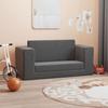 Children S Sofa Bed 2 Seater Anthracite Soft Plush
