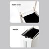 Plastic Garbage Can with Press Type Opening Large Capacity Trash Can Waste Bin Toilet Brush for Daily Disposal Need