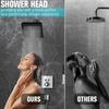 Easy Install Water Saving Rain Shower Head High Flow Adjustable Shower Head Square High Pressure Bathroom Shower Head SPA