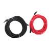 4mm² 20M Solar Panel Extension Cable Black+Red with M4 Connector for RV/Boat