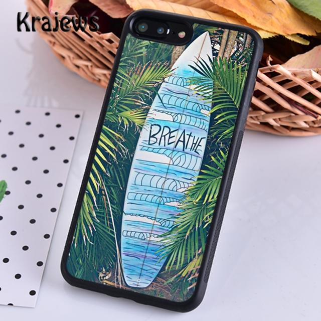 Krajews Surfer Surf Hang Loose Shaka Phone Case For iPhone 17 Air 16 15 14 Plus 11 12 13 Pro Max Coque Shell Fundas