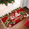 Christmas Doormat Non‑Slip Front Door Rug Washable Indoor Outdoor Xmas Reindeer Bauble Bell Winter Holiday Mat