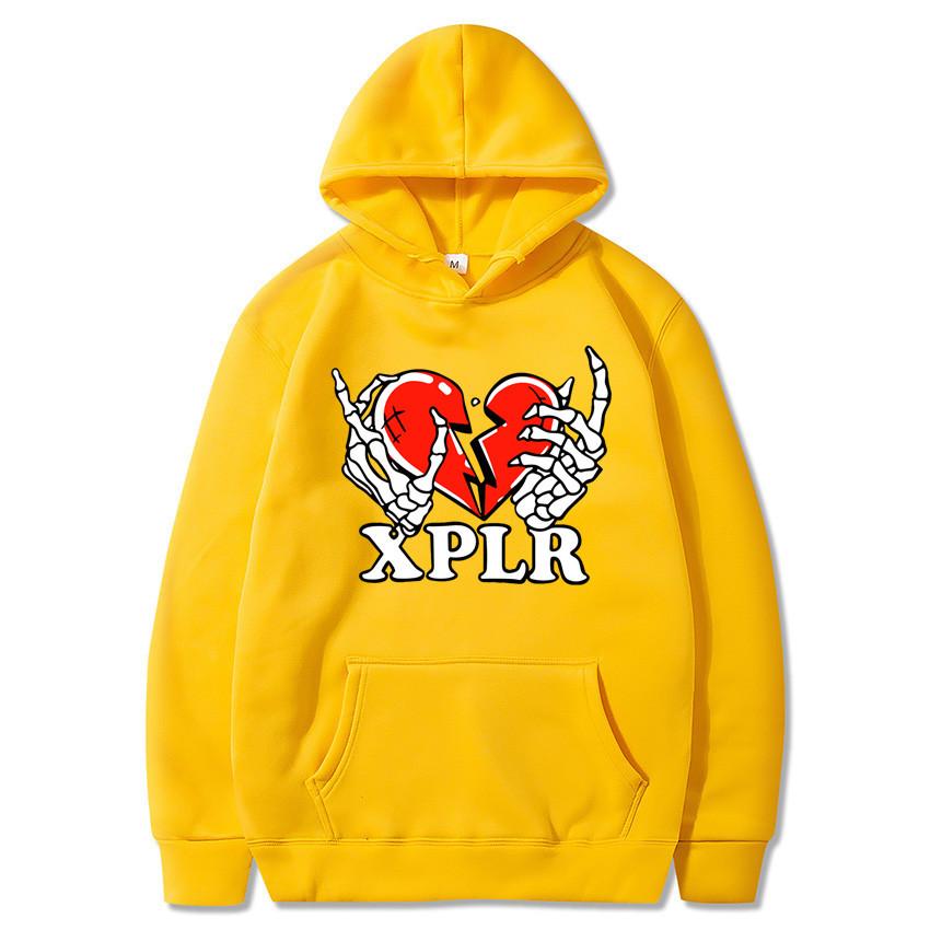 Heartbreak Print Hoodies Autumn Winter Fashion Fleece Casual Loose Sweatershirt Hooded for Men Women