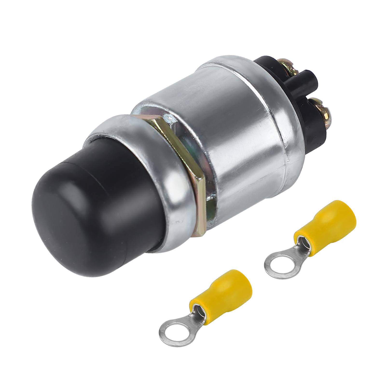 

12V-24V 60A Push Button Ignition Start Switch Waterproof Push Button Starter Switch With 2 Terminals for Auto Truck Boat Marine