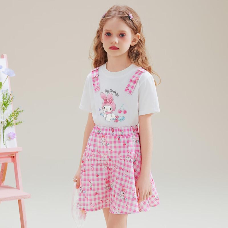 Hello Kitty Girls' 2026 Summer T-Shirt & Skirt Set