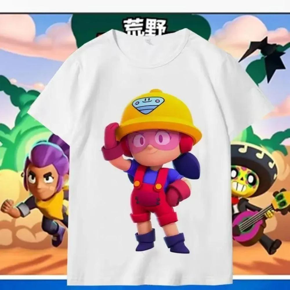 New Summer Short Sleeve Funny Game Print Children Teen T Shirt Leon Spike Kid Clothes Cosplay Costume Casual Baby Tee Top