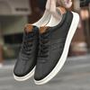 Fashion Luxury Brand Men Shoes Tenis Masculino Lace Up Sneakers Man Genuine Leather Casual Shoes For Men Comfortable Walking Board Shoes