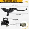 7/8'' Right Hydraulic Brake Master Cylinder Lever Pump Replace for GY6 50cc 70cc 90cc 110cc 125cc 150c 200cc 250cc ATV Quad Moped Motorcycle Pit Bike