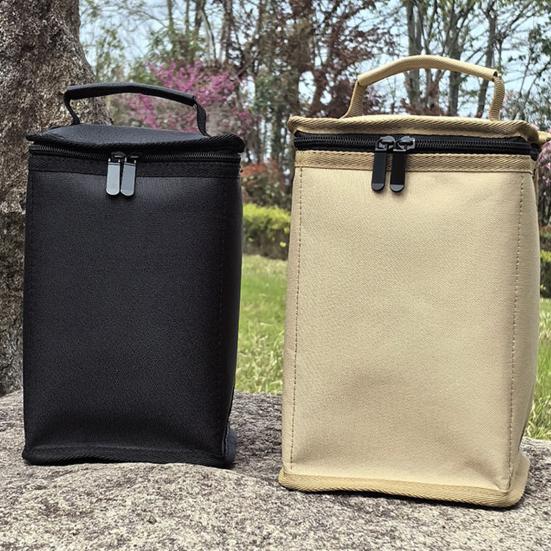 Camping Lantern Gas Tank Storage Bag with Zipper Soft Lining Large Capacity Portable Gas Tank Container Carrying Bag