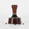 Coffee Distributor Mat Solid Wood Storage Rack Smooth Bottom Espresso Tamper Stand Coffee Distributor Maker Support Base