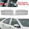 6pcs Chrome Door Pillar Posts 4PCS Window Cover Trim For Acura TSX 2009-2014 .