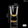 6Pcs Crystal Vodka Shot Glass 0.5oz Mini Size Gold Leaf Wine Glasses Spirits Japanese Sake Korean Soju Brandy Shot Cup