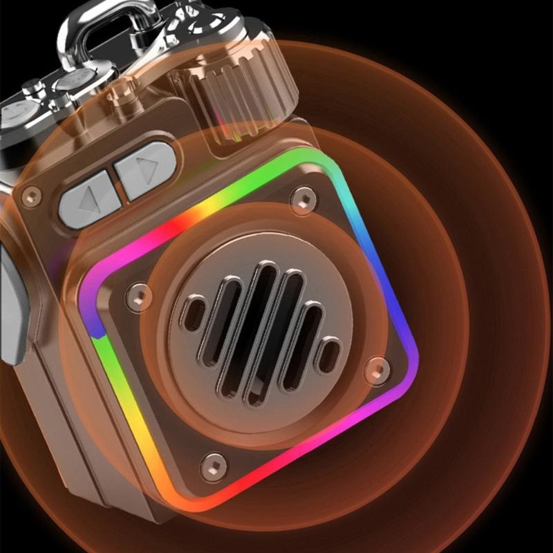 Portable Wireless Speaker with Dynamic lighting Lighting Permanent Metal Housing Long Amusement High Quality Sound