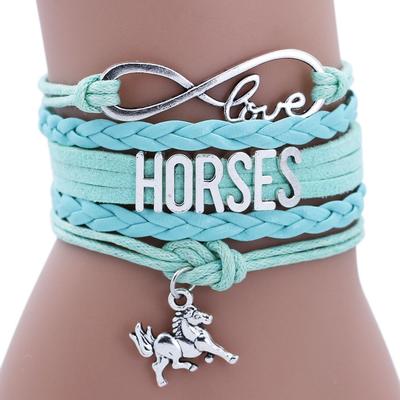 Alphabet Horse Elegant Multilayered Bracelet Electroplated Alloy Suitable For Both Men And Women Ideal For Celebrat Anniversary