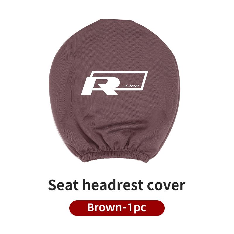 abcd1 Car Seat Headrest Protective Cover Anti-Dirty Pillow Protector For VW Passat Golf Tiguan Polo Scirocco Jetta CC T-ROC Touareg