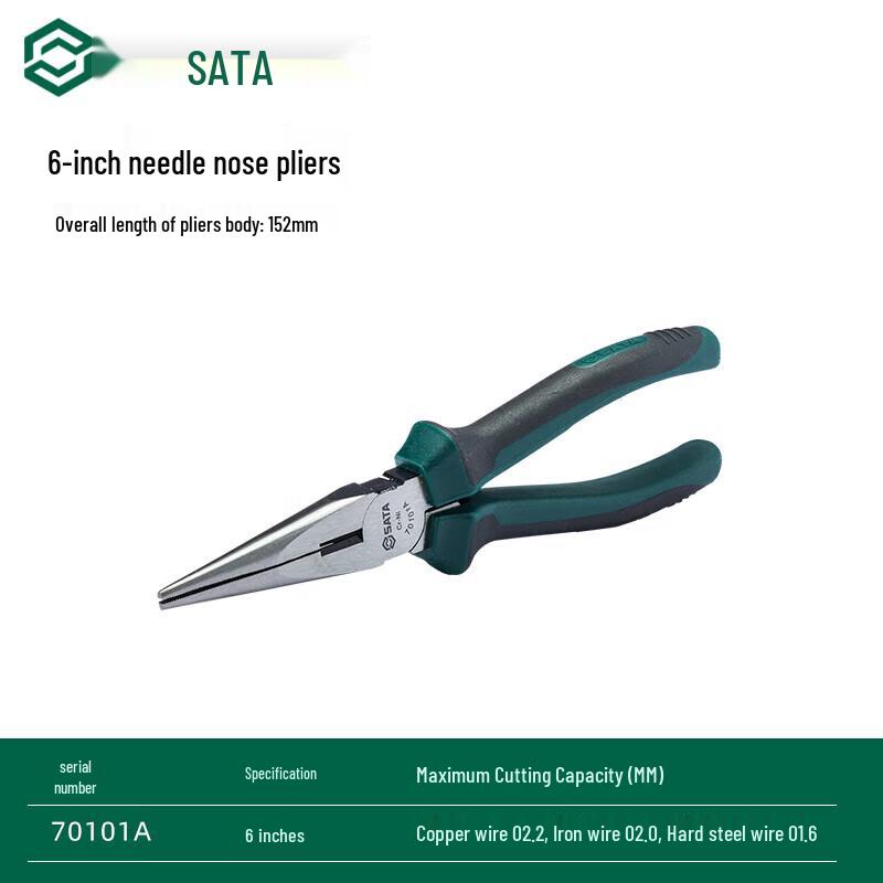 SATA 6-inch Long Nose Pliers