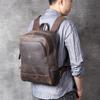 Sivok Retro Men's Genuine Leather Cowhide Laptop Backpack