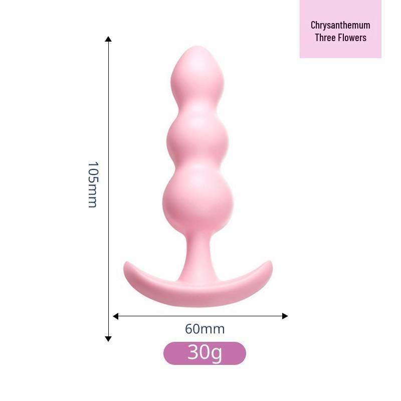 Dop anal Jelly Back Garden cu coadă și mărgele pentru distracție cochetă