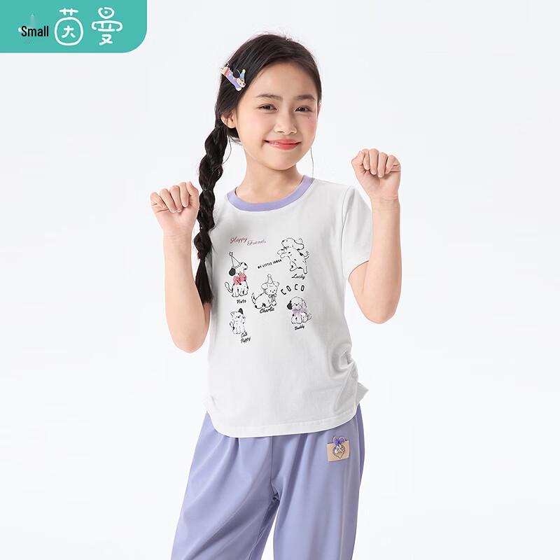 Girls' Cartoon Print Short-Sleeve T-Shirt