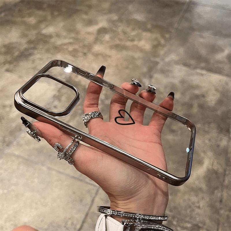 Coque Cœur Minimaliste pour iPhone 16 Pro/14/13/12/SE/XR/XS Max/7/8 Plus