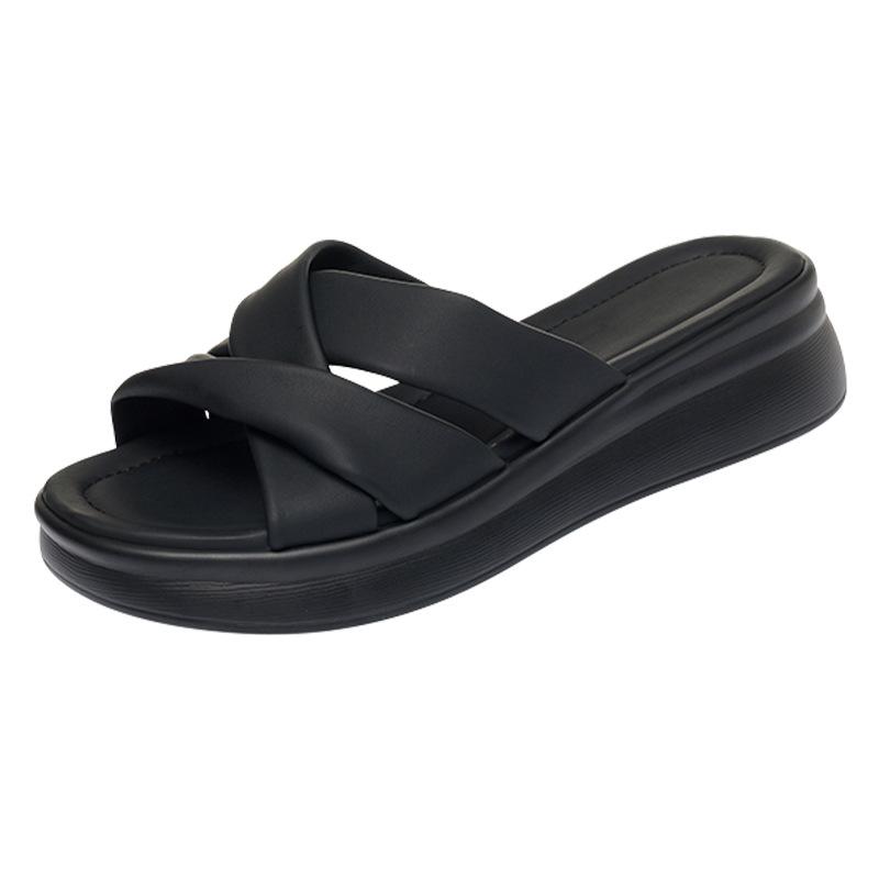 Women's New Summer Outdoor Waterproof Platform Shoes For Women Middle-Aged Women's Skirt With Flip Flops Comfortable Fashion