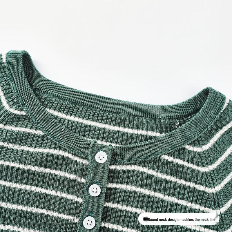 Top de Punto Rayado Retro para Mujer FivePlus