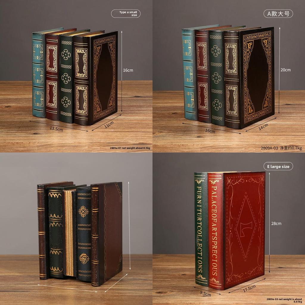 Vintage Buchbox Organizer Mit Holzdesign Für Bürodekoration Und Schmuckaufbewahrung