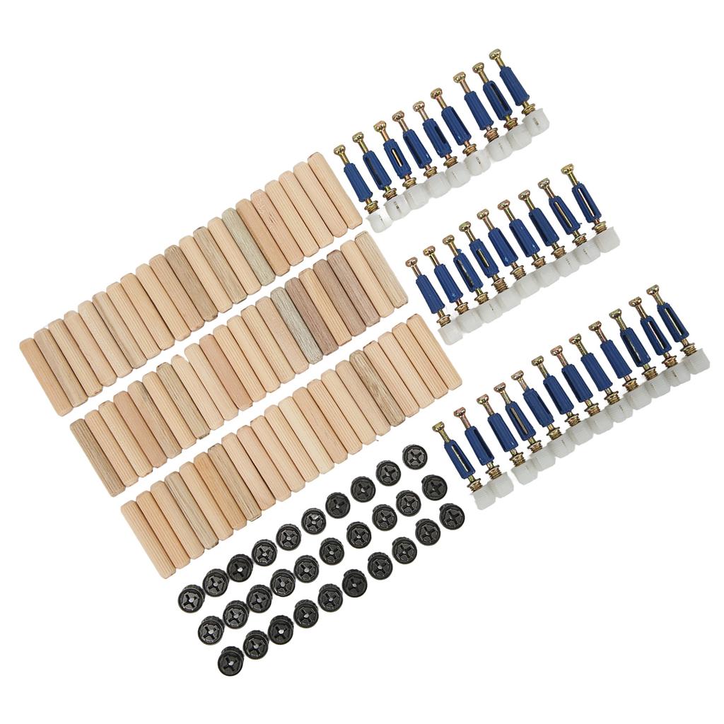 3 in 1 Eccentric Wheel Connecting Set Thickened Nut Screw Fastener Furniture Panel Board Fittings