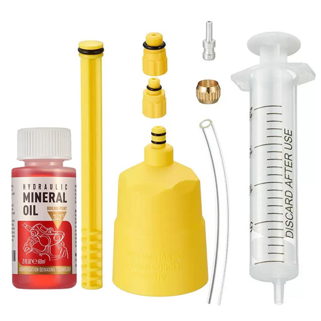 Hydraulic Disc Brake Bleed Kit for Road Bikes Easy Use Bicycle Brake Oil Injection Tool with Bleeder for DOT Oil