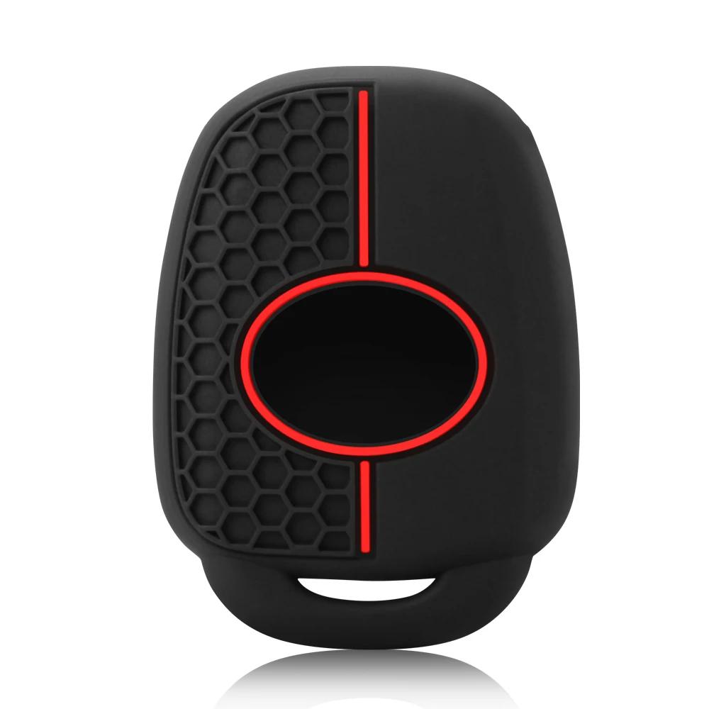 Silicone Remote Key Case Fob Shell Cover for Toyota Aqua Ractis Vitz RAV4 HiAce Land Cruiser Skin Holder 2 Button 2010-2019