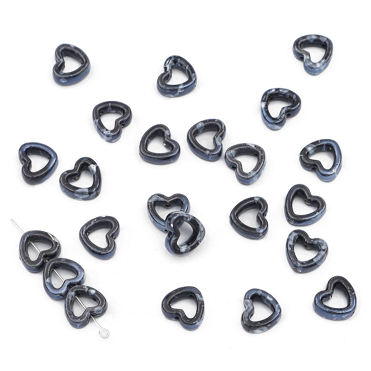 

4 шт. фарфоровые керамические бусины в форме сердца для ожерелья, браслета, серьг, аксессуары для изготовления ювелирных изделий своими руками