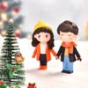 DIY Hand In Hand for Girls Micro Landscape Couples Figurine Cake Ornament Crafts Miniatures Decor