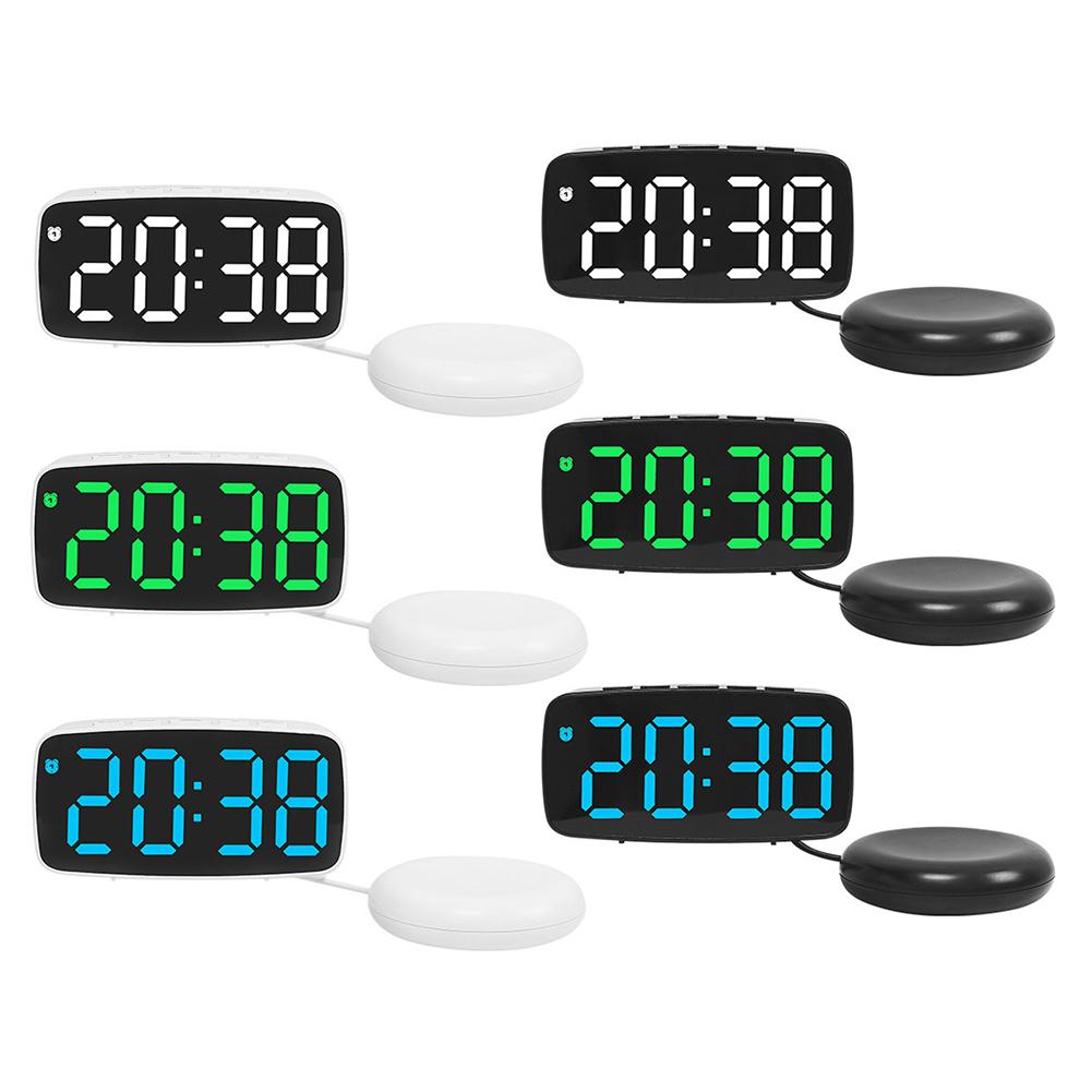 Digital Desk Clock with USB Charging Adjustable Brightness Snooze Function and Vibration Alarm for Heavy Sleepers