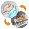 Double-Sided Magnetic Dishwasher & Refrigerator Decoration Stickers